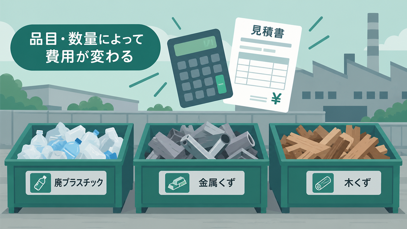 産業廃棄物処理費用の相場と料金の決まり方